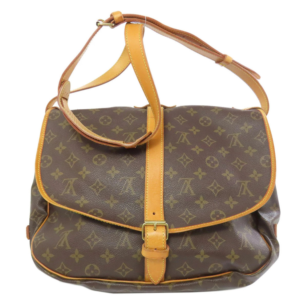 Louis Vuitton Canvas Saumur Bag Monogram Shoulder